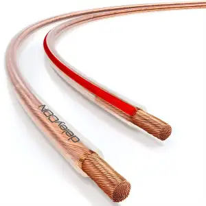 deleyCON 20m Lautsprecherkabel 2x 2,5 mm² - reines Kupfer - OFC Speaker Cable Kabel - Audio Boxen...