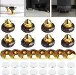 8 Set vergoldete Lautsprecher Spikes, Lautsprecher Ständer, HiFi Lautsprecher Audio Verstärker DA...