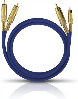 Oehlbach NF 1 Master 100 - Hervorragendes analoges Stereo Audio-Cinchkabel - 2X 