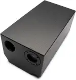 OPTION ROCK-1 Subwoofer - passiver Woofer im Bandpassgehäuse mit 2x 16,5cm Chassis im Push-Pull-Betrieb - 140 Watt RMS, Doppelschwingspule (2 Ohm / 4 Ohm Gesamtimpedanz), kompakter Subwoofer mit Molex