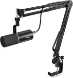 TONOR Dynamisches Microphone mit XLR/USB Kabel, Mikro PC mit Mute Button, Vocal Mic Gesangsmikrof...