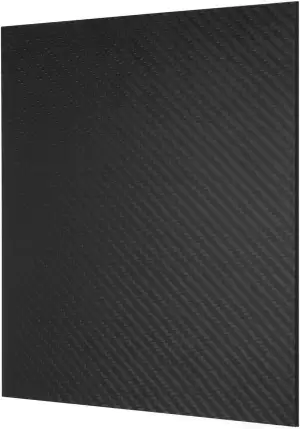 3K Kohlefaser-Platte, einfarbig, 0,5 - 2 mm dick, 2mm