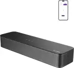 ULTIMEA 2.1 Soundbar für TV Geräte mit integriertem Subwoofer, APP-Steuerung, 132W All-in-One PC Soundbar für Gaming, TV Lautsprecher mit Verstellbarem Bass, Bluetooth 5.4, Opt/AUX, Poseidon M20 Pro