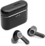 Cambridge Audio Melomania A100 True - Wireless In-Ear Kopfhörer, leicht, Adaptives ANC, aptX™ Lossless Bluetooth, bis zu 39 Std Akku mit Ladecase – Schwarz
