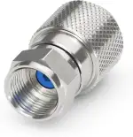 Sonero, F-Stecker für Sat-Kabel, Antennen-Kabel, Koaxial-Kabel mit ⌀ 6,5-7,5 mm, einfache Selbst-Konfektionierung, chrom, 8er-Set