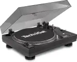 TechniSat TECHNIPLAYER LP 300 - Profi-USB-DJ-Plattenspieler (mit Scratch-Funktion und Digitalisierungsfunktion, Drehzahl: 33/45 U/min, Quarzgesteuerter Direktantrieb) schwarz