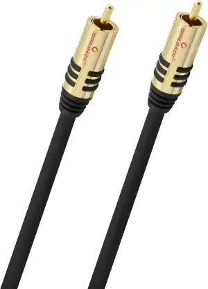 Oehlbach NF Sub, Cinch Subwoofer-Kabel - Audiokabel - rund - OFC - 5m - schwarz