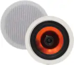 Herdio 8-Zoll-Deckenlautsprecher mit 800 Watt Hochleistung – bündig montierbar, klarer Klang für Heimkino, Wohnzimmer, Büro, Küche und überdachte Terrasse (2 Stück)