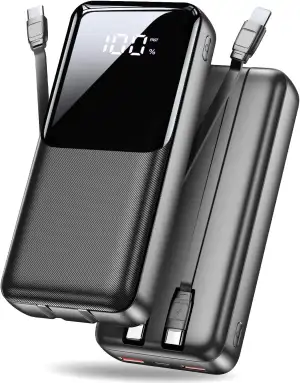 Power Bank 40000mAh 22,5W Powerbank PD USB-C Schnellladefunktion, Tragbares Lade