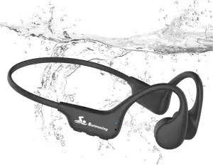 ANSTEN Kopfhörer Schwimmen,IPX8 wasserdichte Kopfhörer Schwimmen mit MP3-Player 8GB Speicher, Knochenschall KopfhöRer Bluetooth 5.4 für Laufen,Radfahren,Surfen