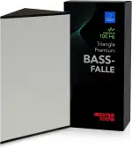 Addictive Sound Bassfalle Ecke Premium - Studio-Qualität Bass Trap - Spezialisierte Akustikwolle 80-2000 Hz - Made in EU - Stapelbar Freistehend - 36 Monate Garantie - 100cm, Silber