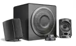 Wavemaster MOODY 2.1 Lautsprecher System (65 Watt) Aktiv-Boxen Nutzung für TV/Tablet/Smartphone/P...