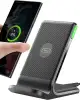 INIU Wireless Charger Stand, 15W Induktive Ladestation Schnelles Kabelloses Ladegerät Handy Ständ...