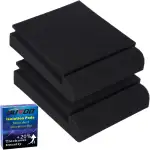 Lautsprecher-Isolationspads, innovative 3-lagige Konstruktion, Subwoofer-Isolationspad, Studiomonitorisolationspads, hochdichter Lautsprecher-Schaumstoff, für 12,7–15,2 cm große Lautsprecher