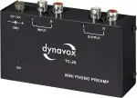Dynavox TC-20 Phono-Vorverstärker, kompaktes Metall-Gehäuse, für Plattenspieler mit MM-Abtast-Systemen, schwarz