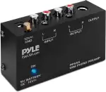 Pyle Stereo Verstärker – Phono Preamp – Phono Verstärker für Plattenspieler RCA Ein- & Ausgang als Plattenspieler Verstärker, Klangverstärker mit Ultra-Niedriges Rauschen, Batterie- oder Netzbetriebe