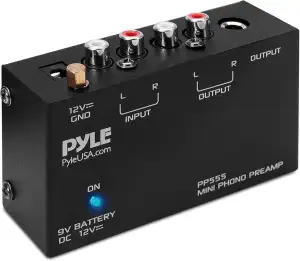 Pyle Stereo Verstärker – Phono Preamp – Phono Verstärker für Plattenspieler RCA 
