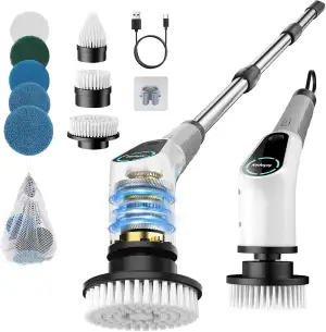 Elektrische Reinigungsbürste, 8 in 1 Electric Cleaning Brush mit austauschbaren 