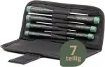 Wiha Essential Feinmechaniker Schraubendreher Set 7-tlg. + Tasche | Feinmechaniker Werkzeug Set |...