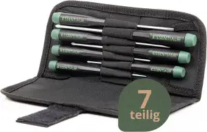 Wiha Essential Feinmechaniker Schraubendreher Set 7-tlg. + Tasche | Feinmechanik