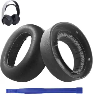 1 Paar PS5 Headset Ohrpolster für Sony PS5 Pulse 3D, Professionelle PU-Leder Ers