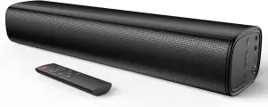 Saiyin 2.0-Kanal Soundbar für TV Geräte, 14.2 Zoll kompakte TV-Soundbar, 40 W La