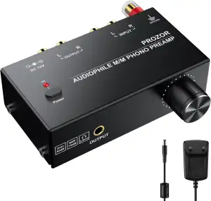 PROZOR Vorverstärker für Plattenspieler Audiophiler M/M Phono Vorverstärker mit 