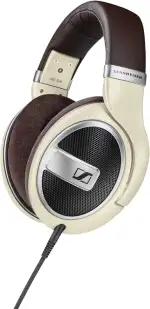 Sennheiser HD 599 Kopfhörer mit offenem Over-Ear Design mit außergewöhnlicher Klangqualität und geringer Verzerrung - Audiophile Ohrhörer mit austauschbaren Ohrpolstern, matt-ivory