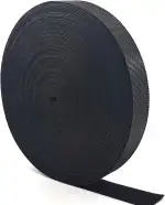 Klett Kabelbinder wiederverschließbar Klettband Klettbandrolle 20mx 2cm Breit Kabelmanagement Kabelorganizer Klettkabelbinder Klettverschluss Klettband Zum Nähen zuschneidbar Schwarz