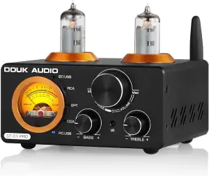 Douk Audio ST-01 PRO HiFi-Verstärker, 200W Mini Röhrenverstärker mit Bluetooth 5