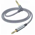Aux Kabel Audio Kabel 3,5mm Klinkenkabel [1,2M] 90 Grad Aux Kabel mit Winkelstecker, Nylon Gefloc...