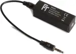 FeinTech ATG00101 Audio Masse-Trennglied Mantelstrom-Filter, 3,5 mm Klinke beseitigt Brummen schwarz