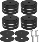 Monosaudio 4X HiFi Lautsprecherfüße Ständer Füße Aluminium Spike Pads 40mmx20mm Stoßdämpfer Isolationsfüße HiFi Untersetzer Gerätefüße mit Schraube M4 für Verstärker Subwoofer Plattenspieler