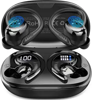 Bluetooth 5.4 Kopfhörer Sport, 2026 Neu In Ear Kopfhörer Kabellos Bluetooth mit 
