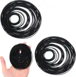 150 Stück Vierkantriemen für Kassettenmaschine,Gummi Riemenscheibe,20–120 mm Antriebsriemen Belt für Plattenspielerreparatur,Cassette Belt zur DVD,CD,LD und VCR Laufwerke(1 mm Breite)