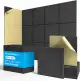 Akustikplatten selbstklebend 30x30cm |Akustikplatten| 12x Premium-schallschutz 9mm für Podcast-Au...