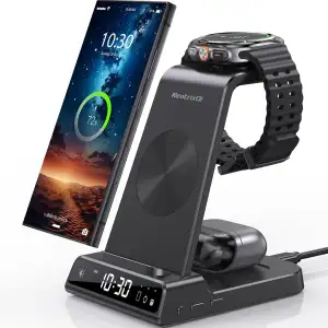 Wireless Charger für Samsung Ladestation für Galaxy S25 Ultra, Induktive Ladesta