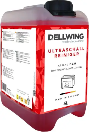 Dellwing Ultraschallreiniger 5 l, alkalisches Reinigungsmittel für Autoteile, Vergaser-Reiniger,M...