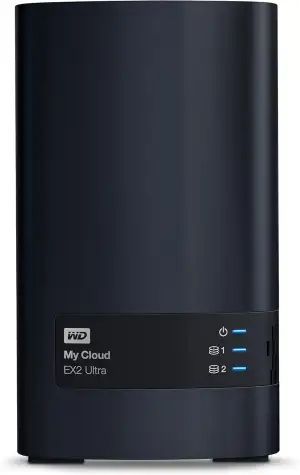 WD 4TB My Cloud EX2 Ultra 2-bay NAS - Network Attached Storage RAID, file sync, 