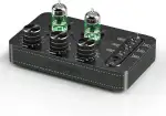 A1 Phono Röhren Vorverstärker, Hi-Fi Audiophiler Vorverstärker, Kopfhörerverstärker, für MM Plattenspieler, mit Ton anpassen für Home Audio Plattenspieler Lautsprecher, Desktop Computer