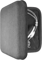 Geekria Schutzcase für große Over-Ear-Kopfhörer, Ersatz Hartschalen-Reise-Transporttasche mit Kabelaufbewahrung, kompatibel mit Sennheiser HD820 (Dunkelgrau)