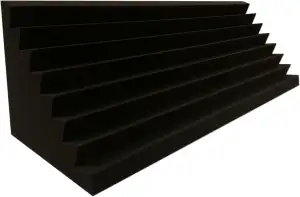 Bass Trap Absorber Lamellen (Pyramiden) Profil (4 St. Performance Ca. 100x30x30cm)
