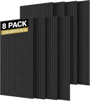 TONOR 8 Pack Akustikpaneele selbstklebend, 120x60x0.9 cm Schalldämmung Schallsch