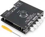 HiFi Verstärker Modul 2.1 Kanal mit Bluetooth,160Wx2+220W Subwoofer,Mini Digitaler Stereo Endverstärker,TDA7498E Chip,BT 5.0/USB/AUX Eingang,DC 15-36V, ZK-HT21 Sound Board für Heimkino & Lautsprecher