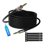 Aux Kabel 3,5mm Klinkenkabel(1 Meter,2 Stück) Klinke auf Klinke Stereo Audio Klinkenkabel für Aut...
