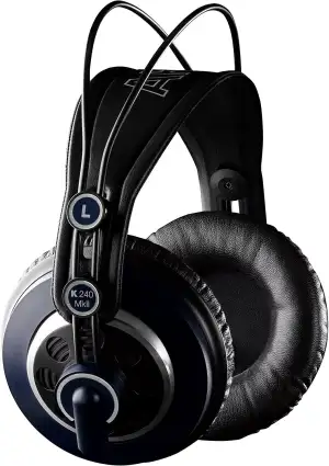 AKG K240 MKII Professioneller halboffener Over-Ear-Studiokopfhörer, selbstjustie