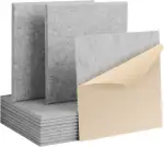 Rdutuok 12 Stück Selbstklebend Akustikplatten,30x30x1 cm Akustik Absorber Akustikpanel Schallschu...