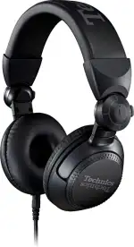 Technics EAH-DJ1200 DJ Kopfhörer, On-Ear, Schwenkarm, abnehmbares Spiralkabel, High-End Stereoklang, schwarz