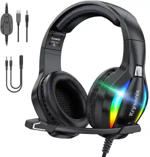 PG1 RGB Gaming Headset für PS4, PS5, PC, Xbox,Switch, PS5 Gaming Kopfhörer mit L