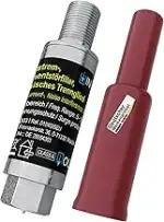 Koaxialkabel Überspannungsschutz & Mantelstromfilter für Antennenverstärker Kabel TV/DVB-C/DVB-T2...